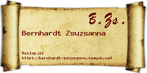 Bernhardt Zsuzsanna névjegykártya